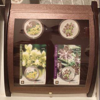 2007 Heritage Orchids of Singapore Coin & Card Set