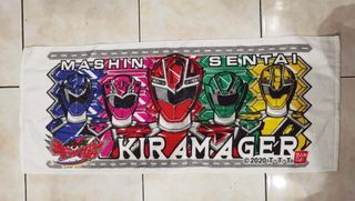 2020 Bandai Mashin Sentai Kiramager Bath Towel