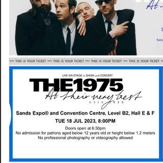 2x The 1975 At Their Very Best - Day 1, Tues 18 July