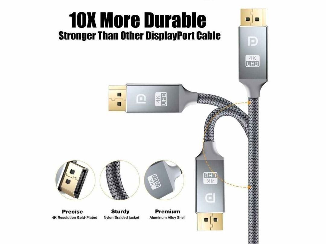 Cable Matters Unidirectional DisplayPort to HDMI Cable 35 ft, Gold-Plated  DP to HDMI Cable, Display Port to HDMI Adapter Cable, 35 Feet