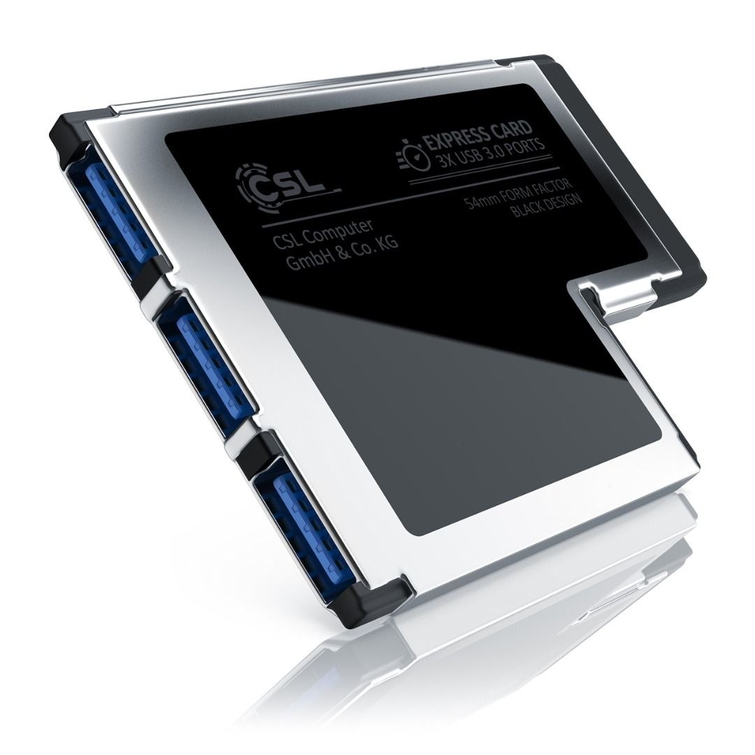 [3657] CSL USB 3.0 Express Card 54 mm 3 port Interface Card Adapter