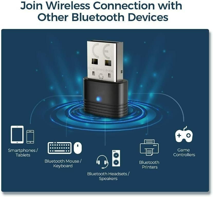 389A MPOW Bluetooth USB Dongle Adapter for Mouse Keyboard