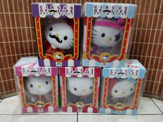 5pcs McDonald‘s Hello Kitty Circus of Life series