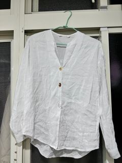 日系無領長襯衫