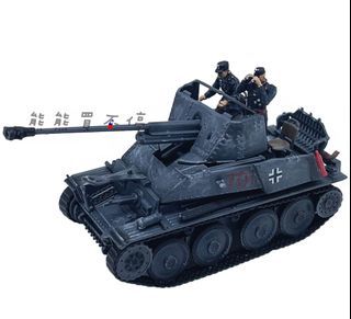 [在台現貨-只有兩台] 二戰德國 黃鼠狼 自行反坦克炮 (貂鼠III驅逐戰車) 1/72 合金 戰車 模型 附贈兩個兵人