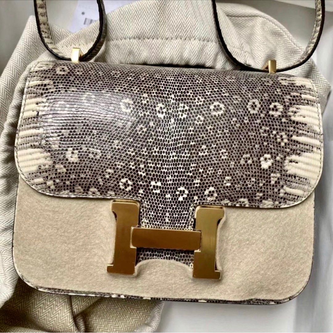 GUARANTEED AUTHENTIC HERMES CONSTANCE mini OMBRE LIZARD Luxury Bags Wallets on Carousell