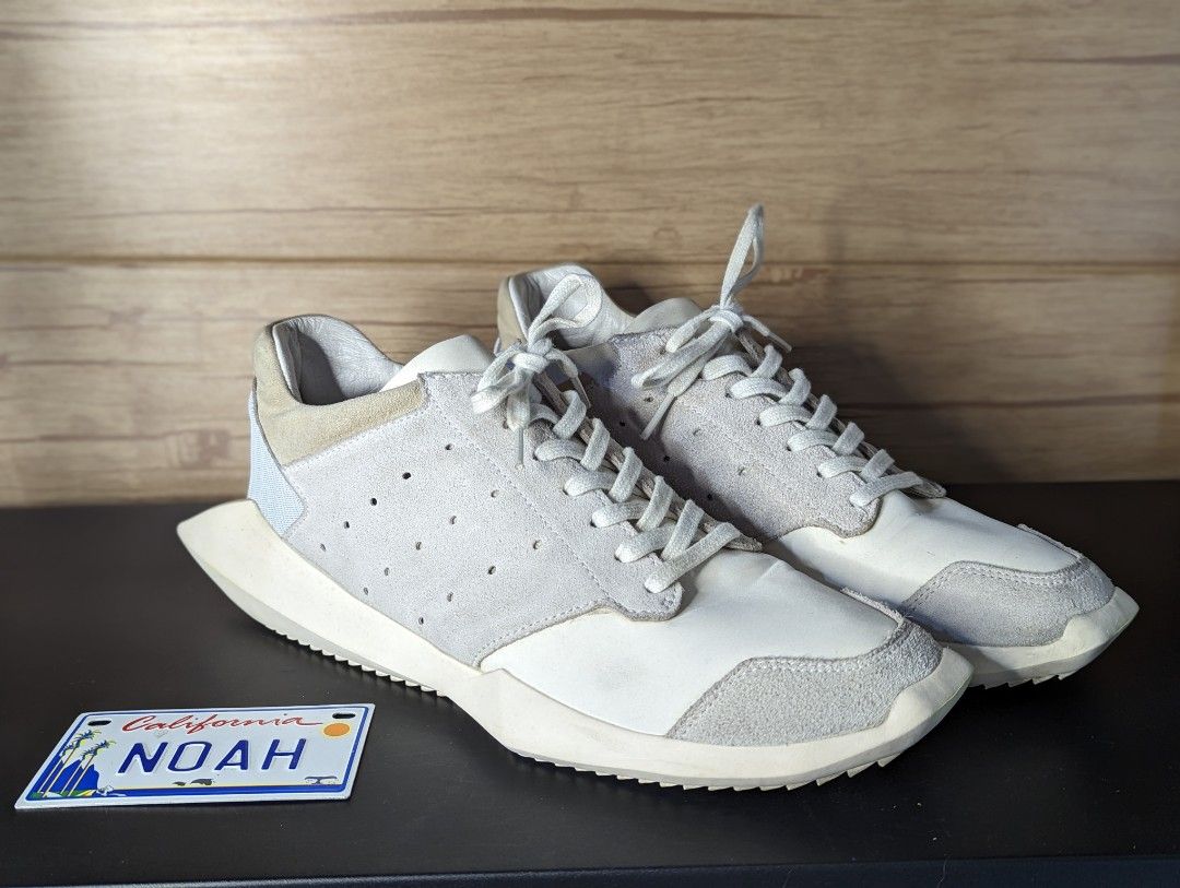 Rick owens 2024 tech runner white
