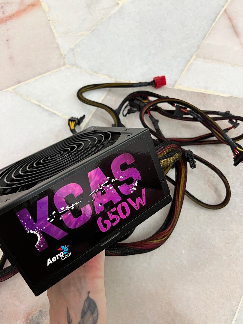 Aerocool 650w PSU power supply 80+ bronze (KCAS-650m) Semi Modular ...