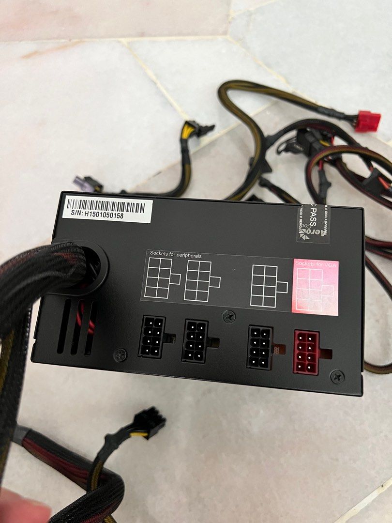 Aerocool 650w PSU power supply 80+ bronze (KCAS-650m) Semi Modular ...