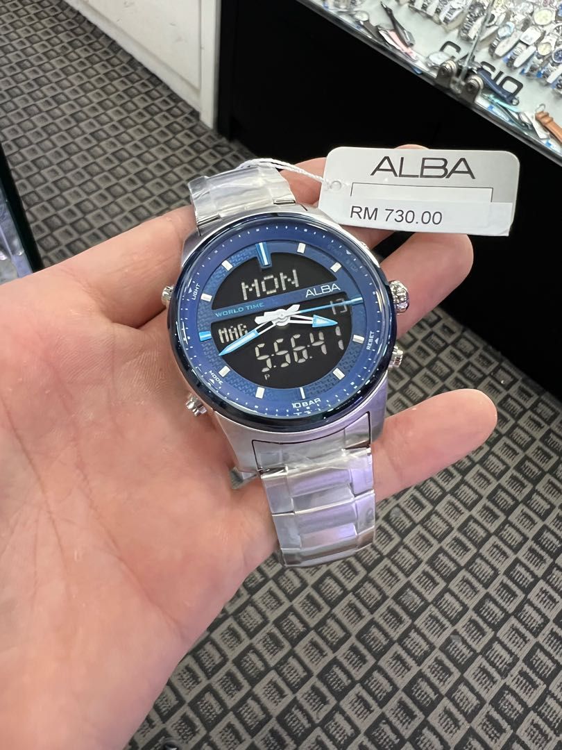 Alba analog online digital watch