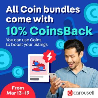 All Coin bundles come with 10% CoinsBack