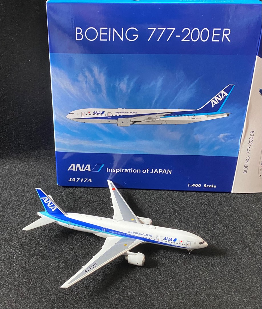 全日空ANA，B777200ER，JA717A，1:400，飛機模型可以選擇面交或順豐到