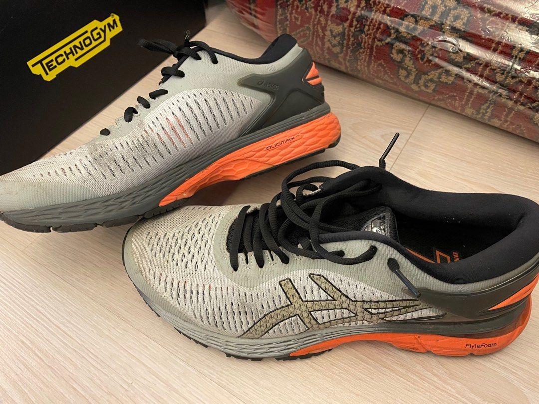 Asics gel kayano 25 store mid grey nova orange