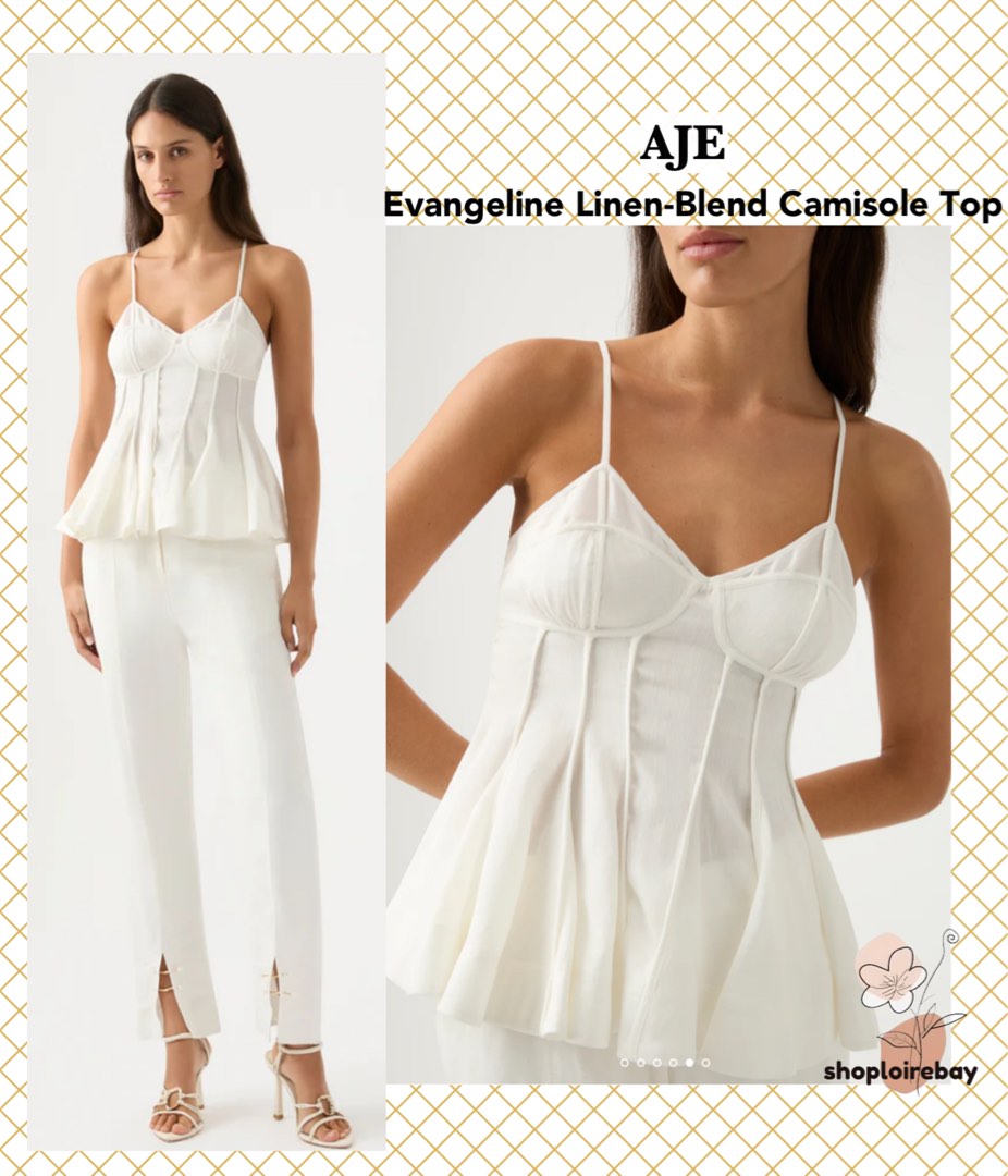 Evangeline Flared Camisole Top, Black