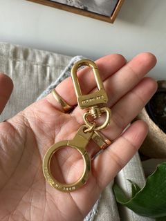 AUTHENTIC LOUIS VUITTON GOLD BAG CHARM KEY RING