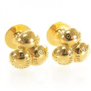 AUTHENTIC LOUIS VUITTON VINTAGE BOUQUET CREW BOUTTON DE MANCHETTE GOLD TONE BRASS CUFFLINKS – RARE