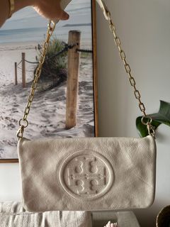 AUTHENTIC TORY BURCH IVORY SHOULDER BAG