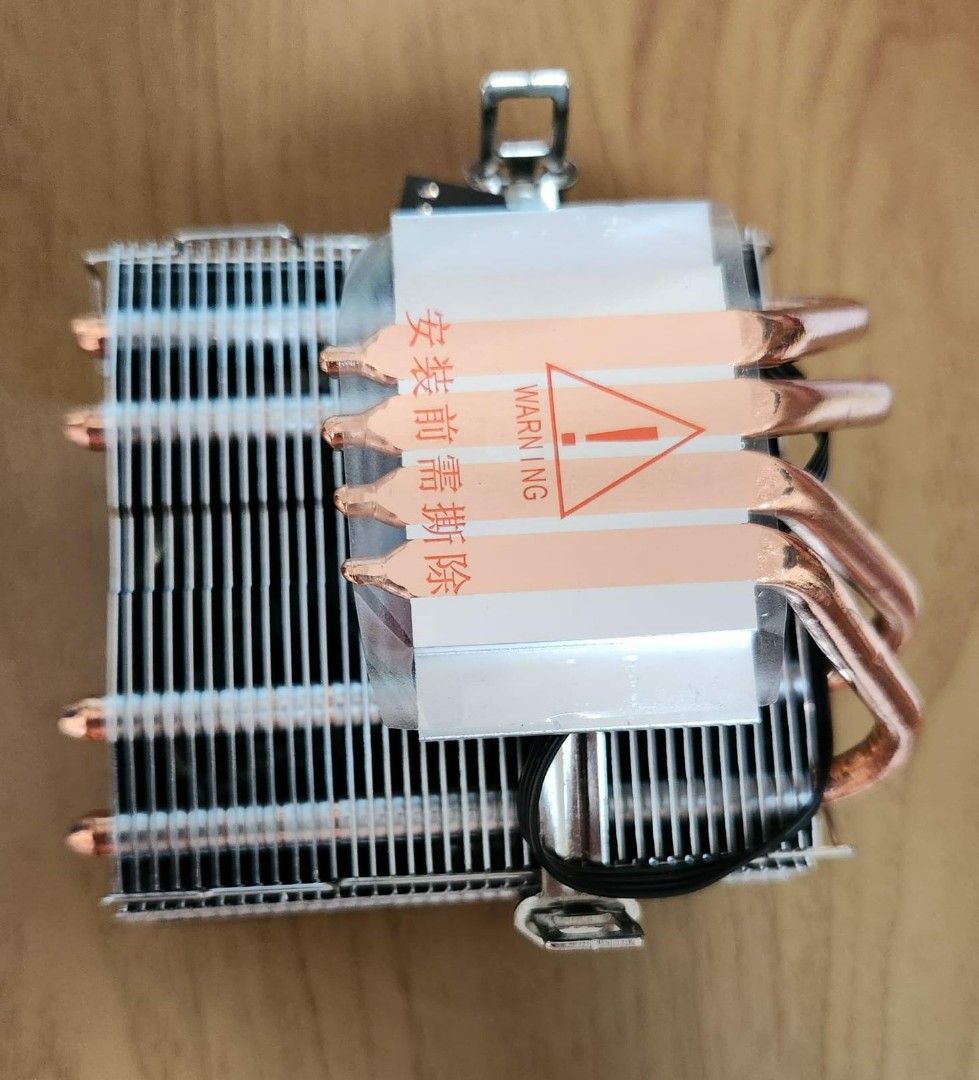 AVC low profile 4 copper pipes CPU cooler, Computers & Tech, Parts ...