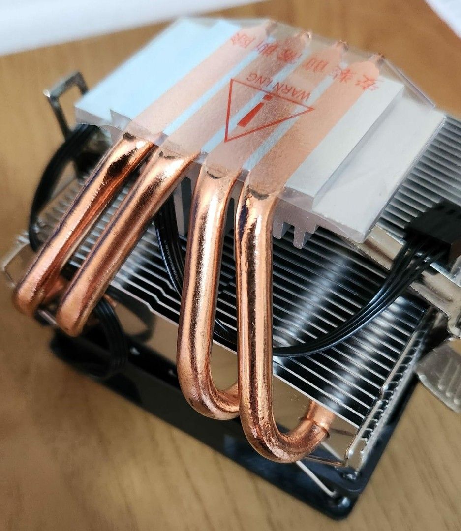 AVC low profile 4 copper pipes CPU cooler, Computers & Tech, Parts ...