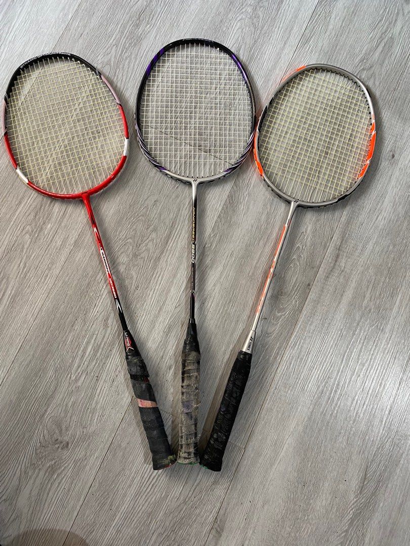 Badminton Rackets, Sports Equipment, Sports & Games, Racket & Ball