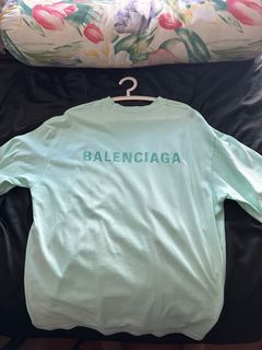 Balenciaga ,Campaign Logo Tee in Neon BNWT 39 Neck