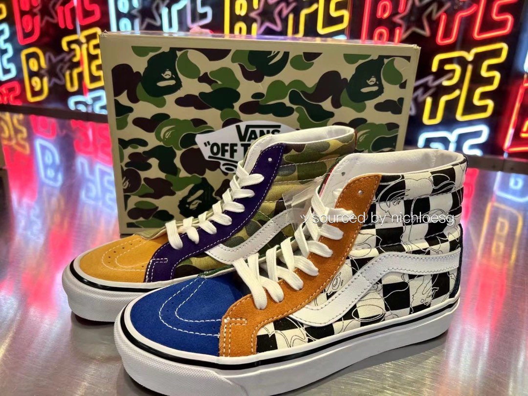 camo vans sk8 hi