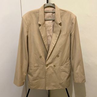 Beige Oversized Blazer