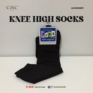 Black Knee High Socks (Last Stock) | Claire & Criselle