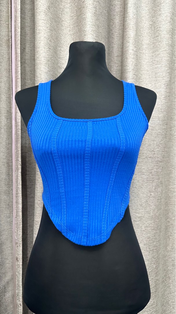 Blue Corset Top!, Women's Fashion, Tops, Others Tops on Carousell