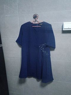 Ayanna Girls Navy Blue Dress