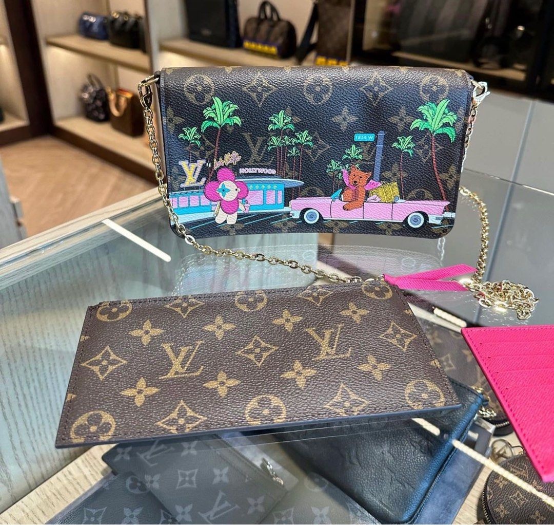 Louis Vuitton Felicie in Black, Luxury, Bags & Wallets on Carousell