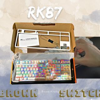 Brown Switch RK87 White