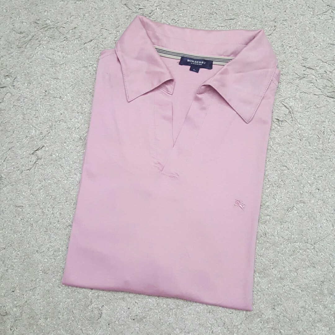 Burberry Pink Polo T-shirt, Men's Fashion, Tops & Sets, Tshirts & Polo  Shirts on Carousell