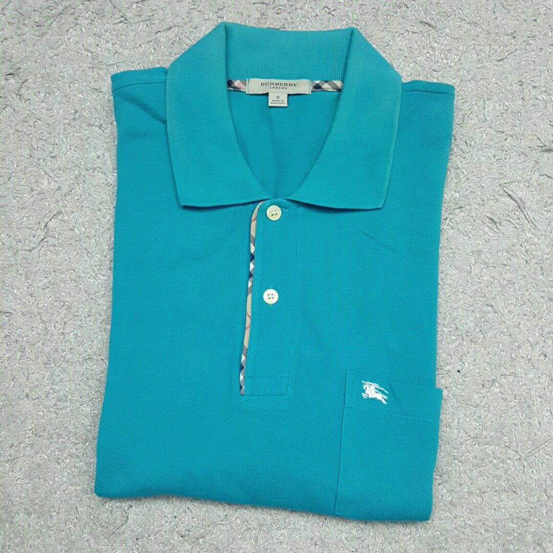 Turquoise store burberry shirt