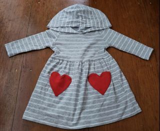 Carter's 6 Months Old Baby Girl Heart Dress