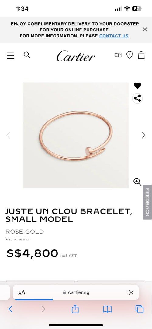 Cartier Juz Un Clue JUC Bangle Women #39 s Fashion Jewelry Organisers