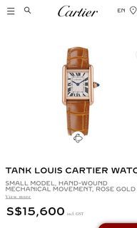 Cartier Tank Louis Rosegold
