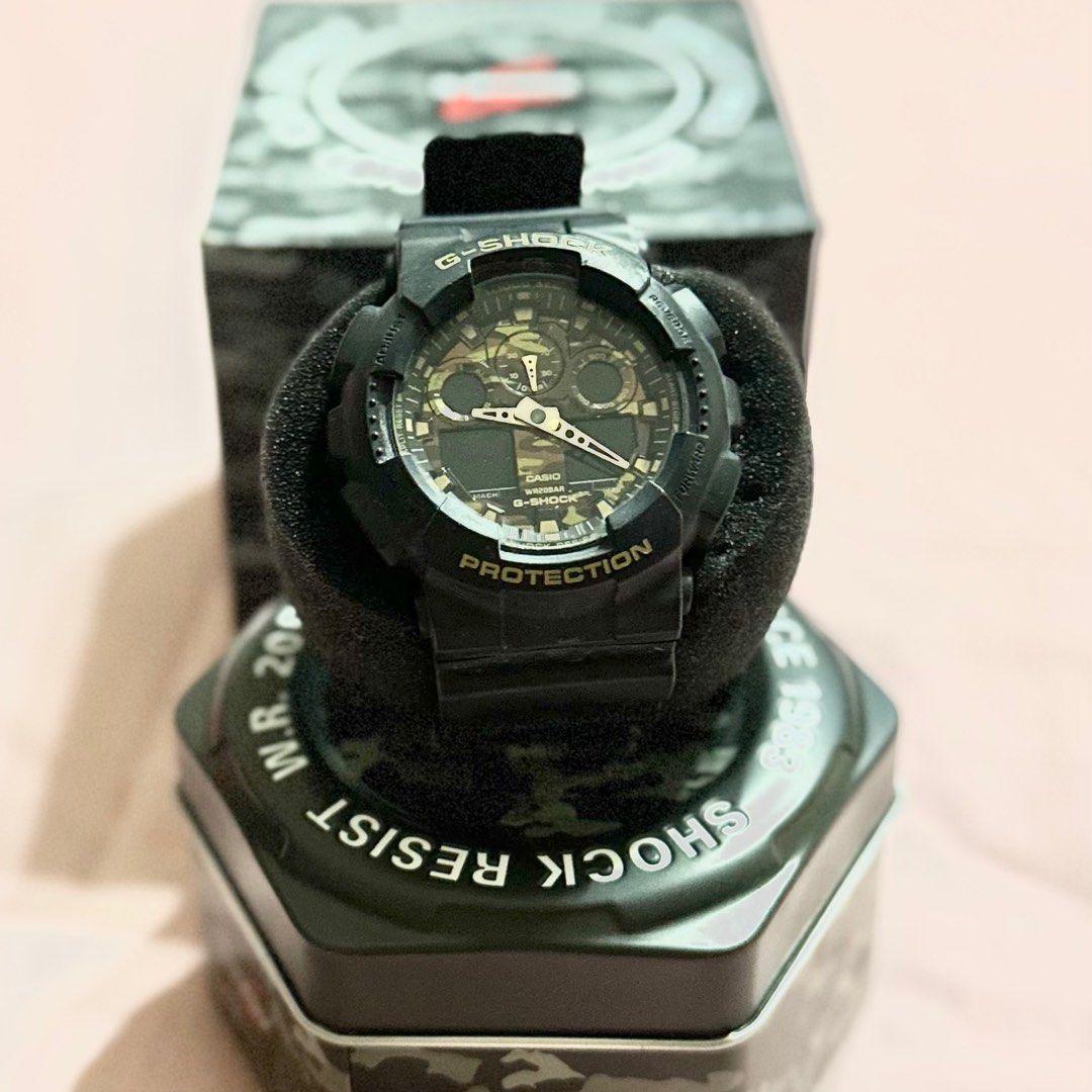 Casio G Shock GA 100CF 1A9DR Men s Fashion Watches Accessories