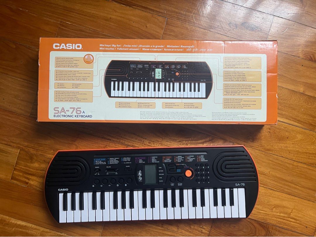 Casio SA-76 Electronic Keyboard, Hobbies & Toys, Music & Media, Musical ...
