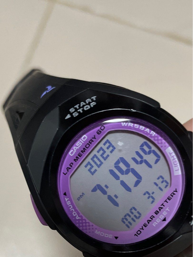 RARE casio str300 1c purple black watch Luxury Watches on Carousell