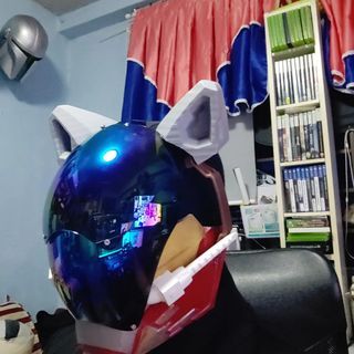 Cat mask "cyberpunk" style