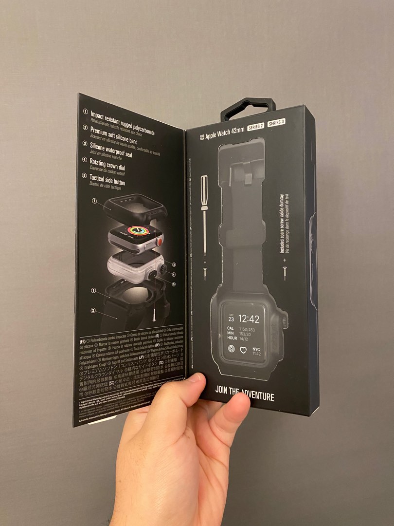 Catalyst Waterproof Case for 42mm Apple Watch Series 3 Black