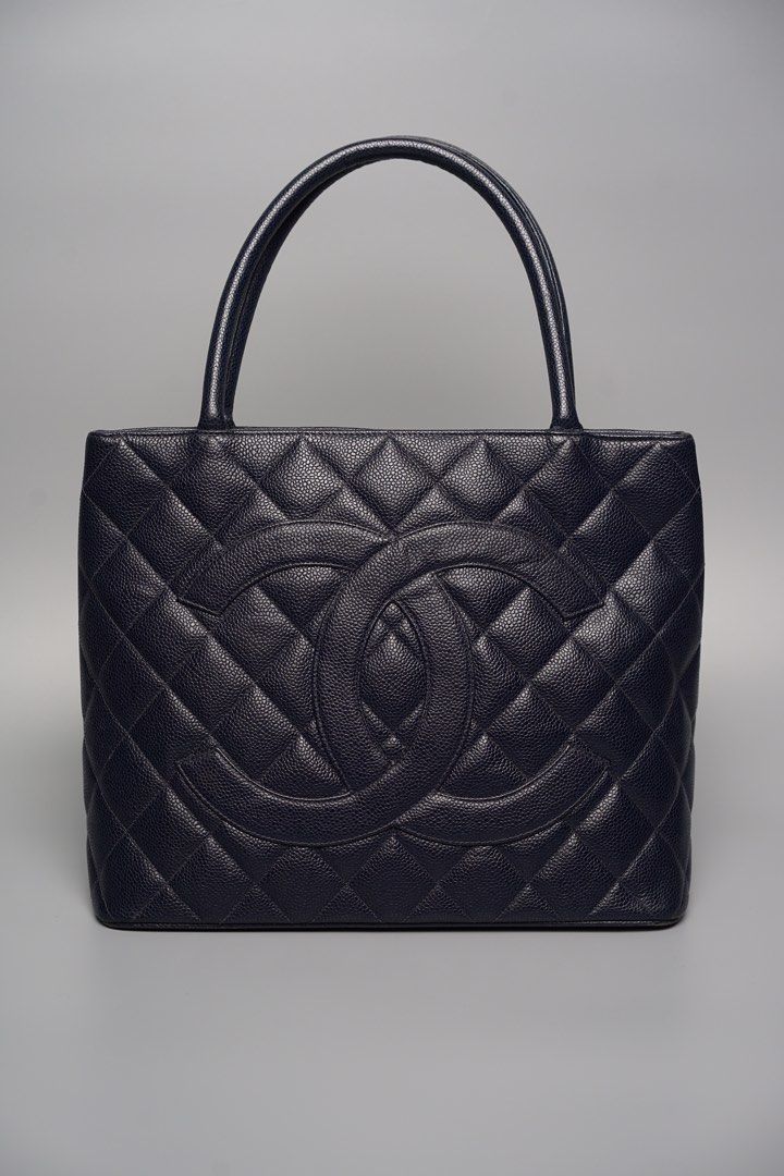 Chanel quilted medallion discount tote