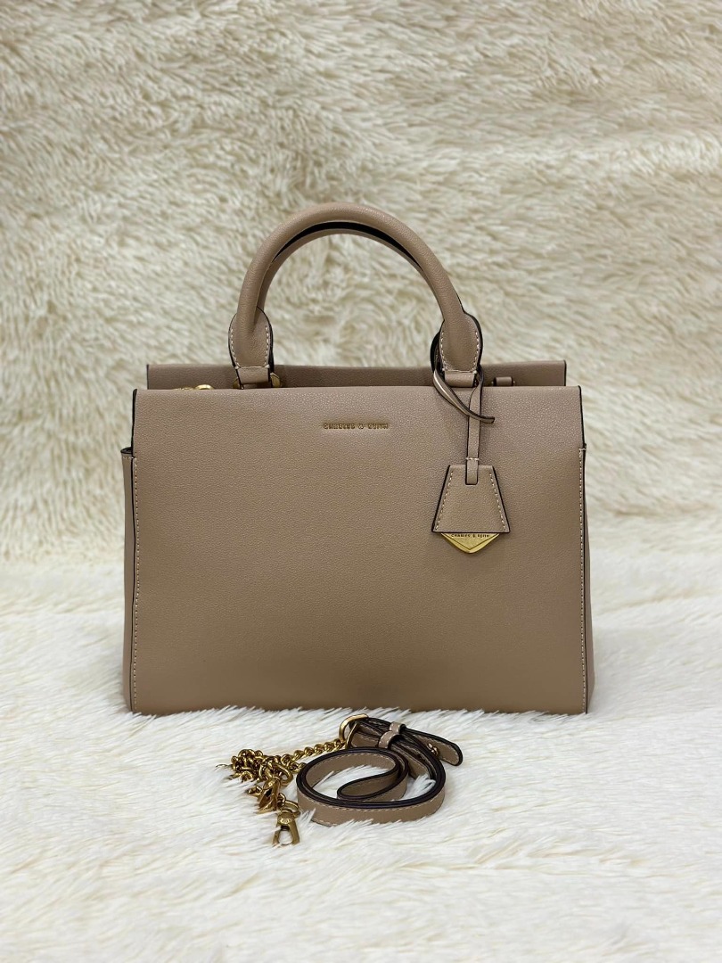 Black Mirabelle Structured Handbag - CHARLES & KEITH International