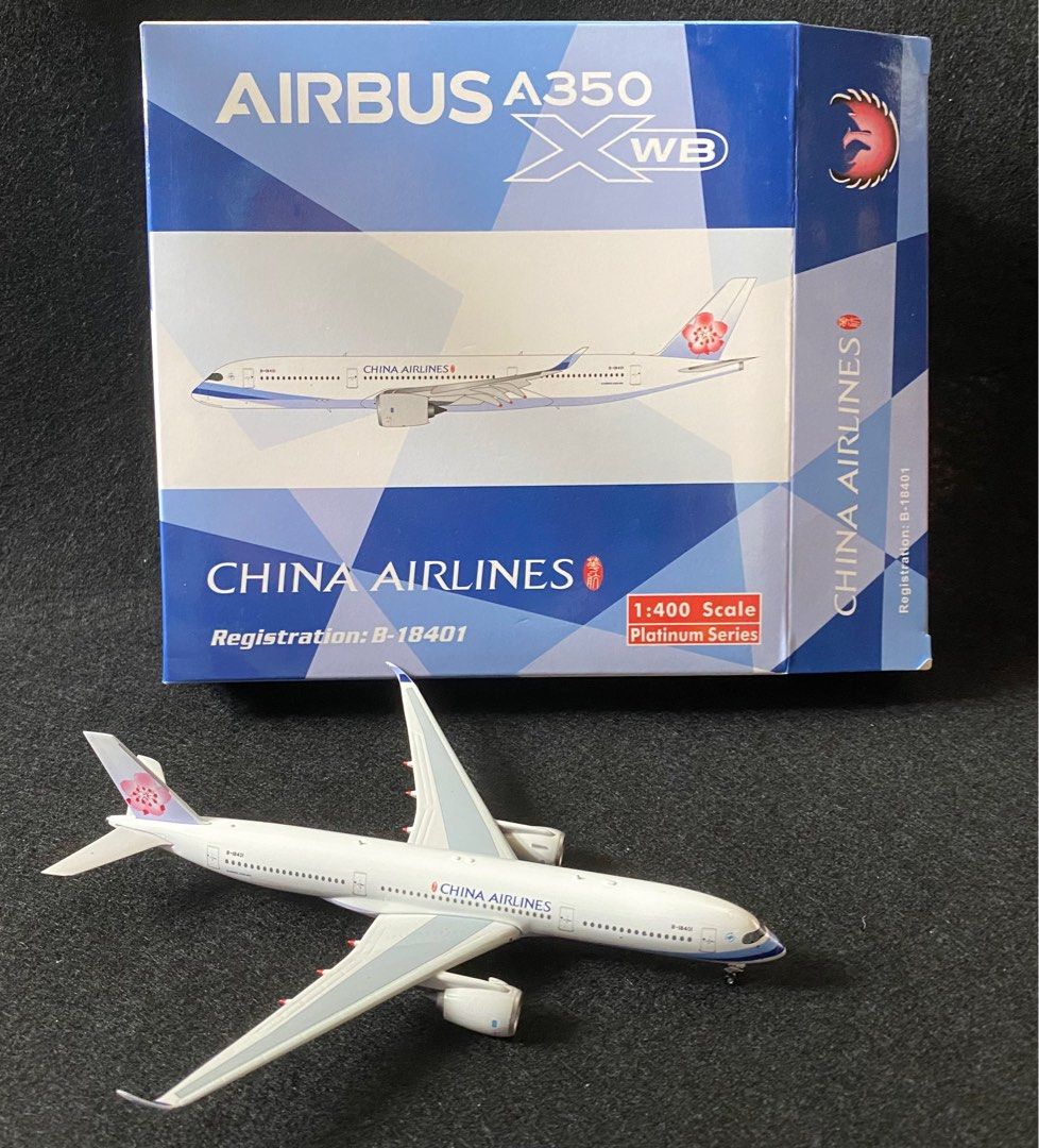 台灣中華航空CHINA AIRLINES，A350XWB，B18401，1:400，飛機模型可以