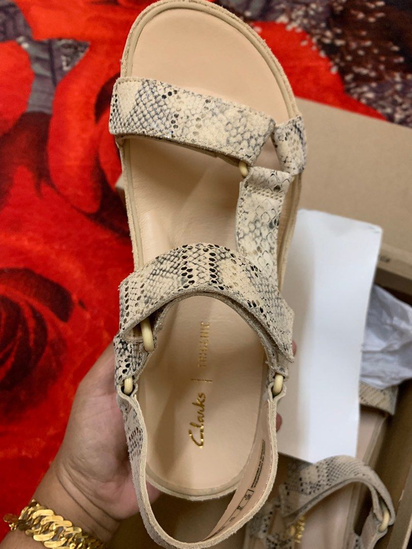 Clarks snakeskin sales sandals