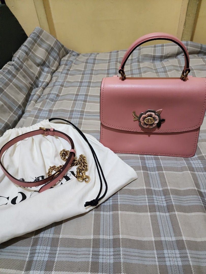 Coach Parker Top Handle with Tea Rose Stones Luxury Bags