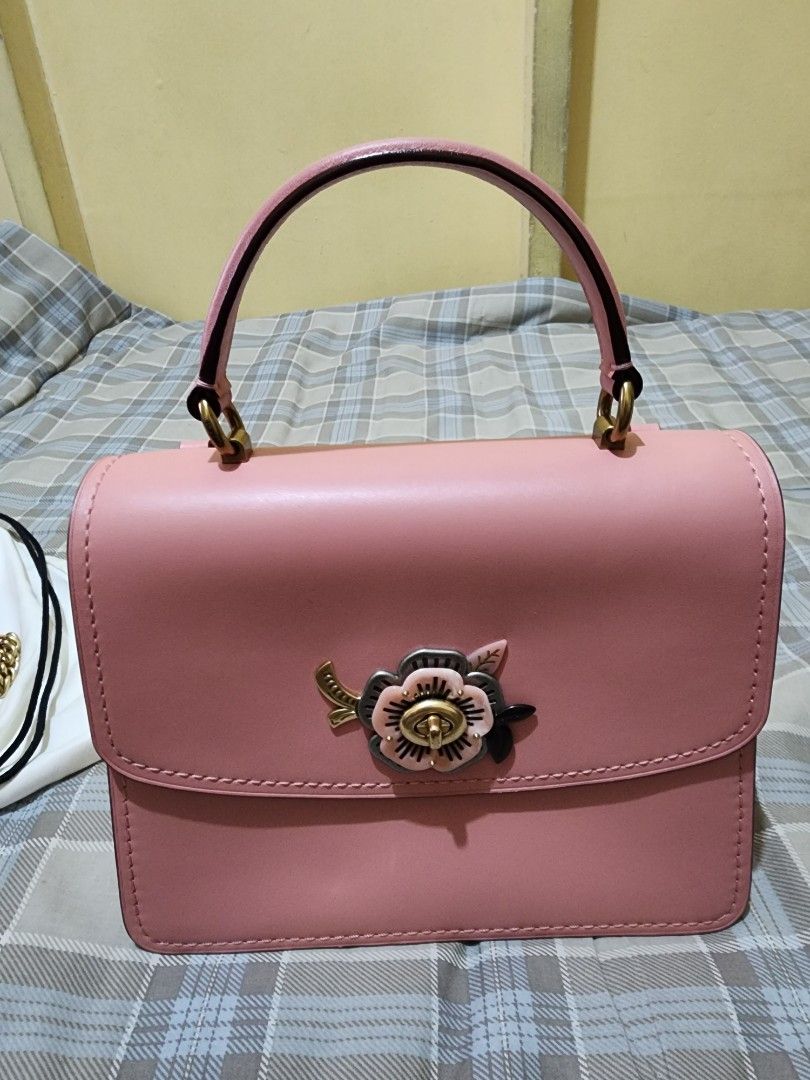 Parker top handle 2025 with tea rose stones