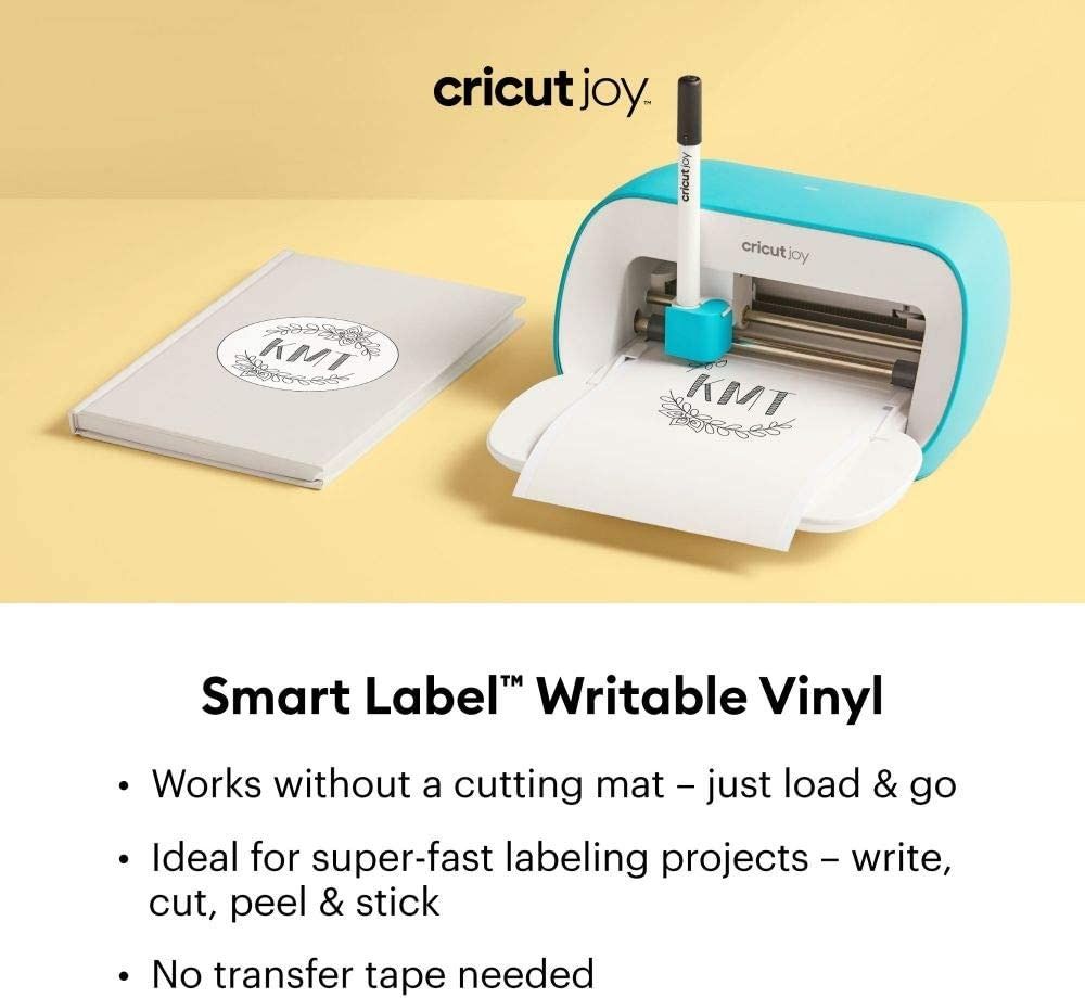 Cricut Joy Smart Label Writable Removable Vinyl, Black