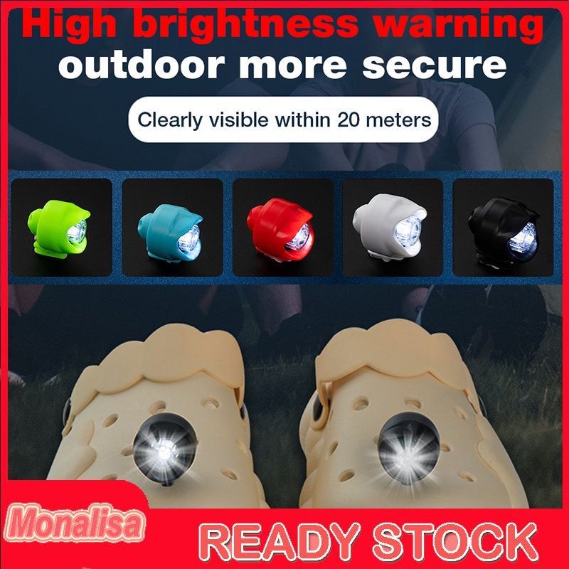 Crocs Jibbitz Headlight Battery 3 Mode Types Torch Flicker Blinker Cave